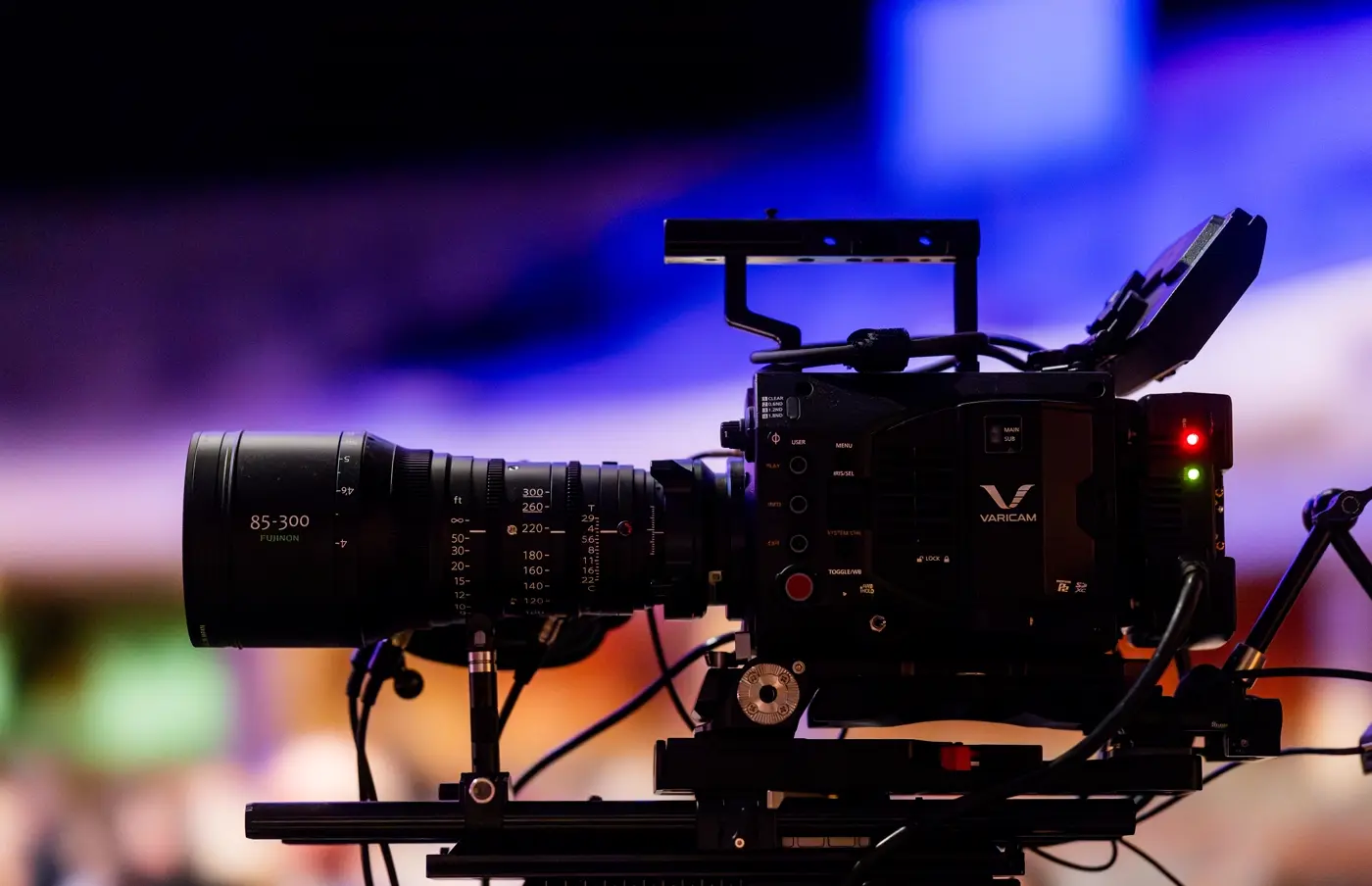 Professional camera used for video and photography production