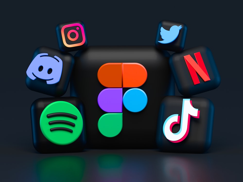 Social media application icons